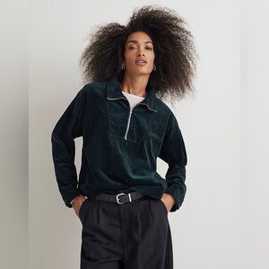 *NEW* Madewell Corduroy Half-Zip Pullover XS